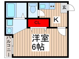 クレスト一ノ割の物件間取画像